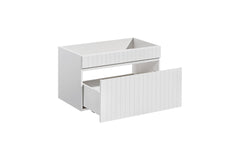Badmöbel-Set BM65 -  Iconic White I - Weiß/Santa Fe Vintage