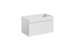 Badmöbel-Set BM65 -  Iconic White I - Weiß/Santa Fe Vintage