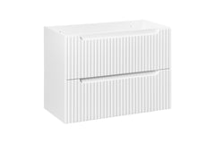 Badmöbel-Set BM37 -  Nova White N  - Weiß Matt / Coast Evoke Eiche