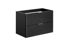 Badmöbel-Set BM135 - Adel Black A - Schwarz / Matt