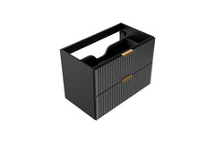 Badmöbel-Set BM54 - Adel Black A - Schwarz / Matt