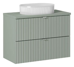 Badmöbel-Set BM80 - Line Reed Green L - Schilfgrün / Matt