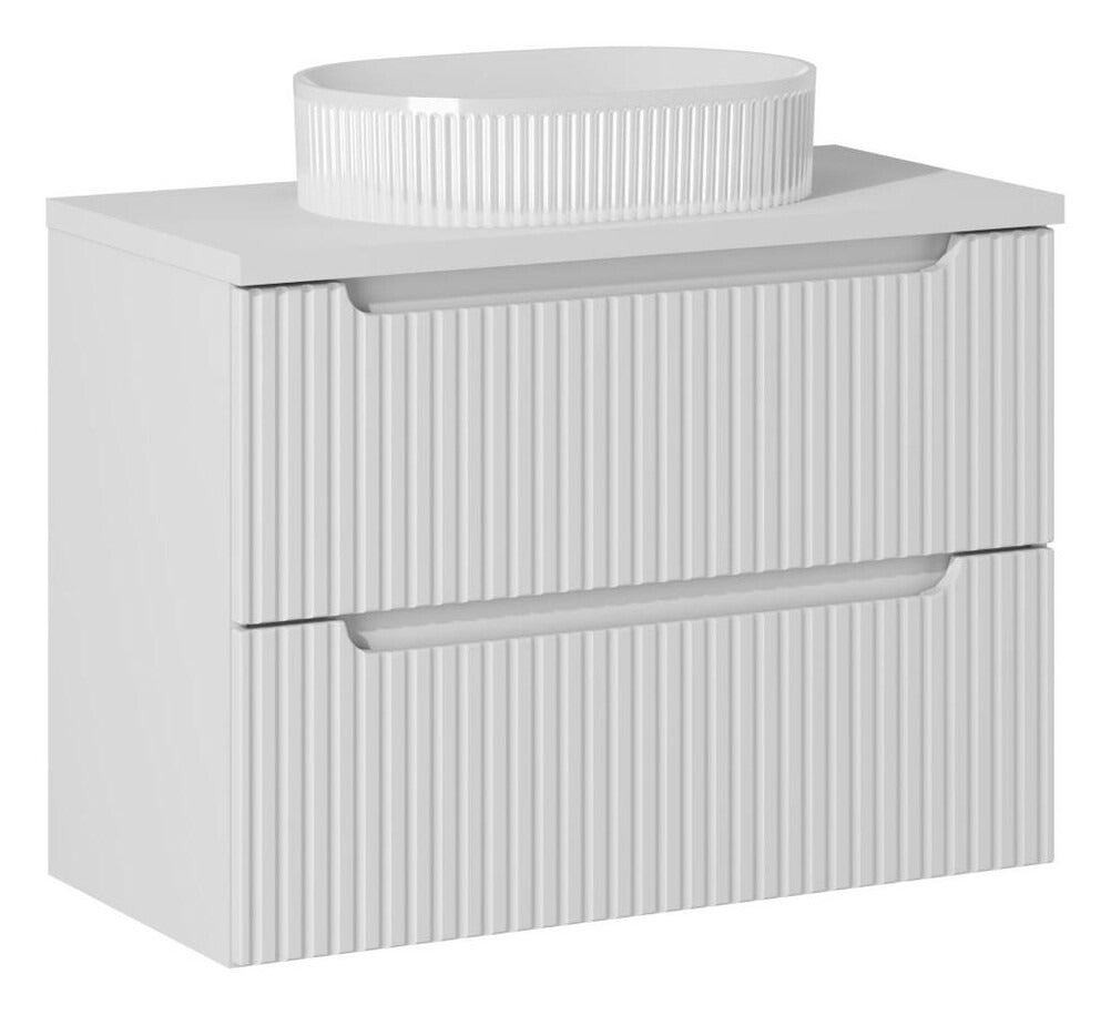 Badmöbel-Set BM100 -  Nova White N  - Weiß / Matt
