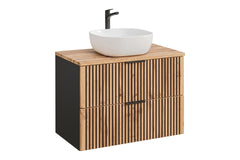 Badmöbel-Set BM170 -  Xilo X  - Wotan Oak / Gray Rock