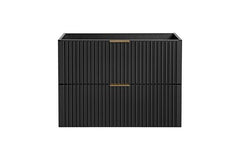 Waschbeckenunterschrank 80 cm, 60 cm - Adel Black - Hervorragende Fertigungsqualität. - Milaros Markt