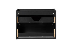 Badmöbel-Set BM127 -  Nova Black N  - Schwarz / Matt