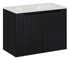 Badmöbel-Set BM117 -  Nova Black N - Schwarz/Matt