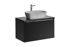 Badmöbel-Set BM193 - Santa Fe Black S - Schwarz / Matt