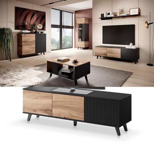 TV-Schrank - RANDOM - Perfekte Aufbewahrungslösung für Fernseher. - Milaros Markt
