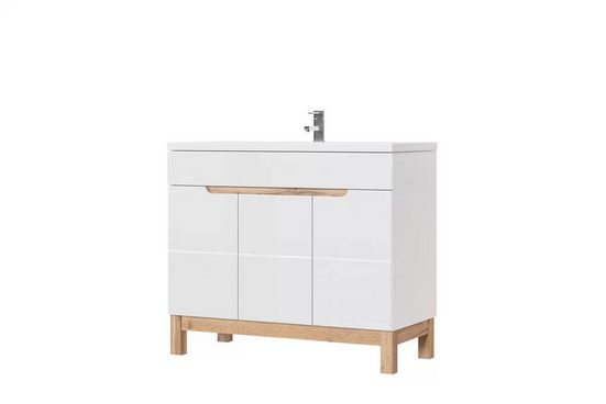 Badmöbel -Set - Platzsparendes Design mit ästhetischen Akzenten. - Milaros Markt