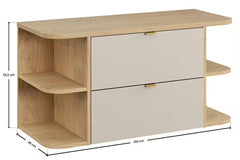 Waschbeckenunterschrank BM355 100 cm - Dalia Cashmere D - Kaschmir Matt