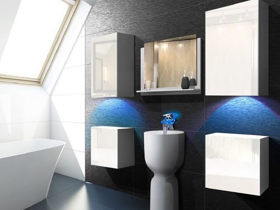 Badmöbel-Set - Schlicht und elegant für eine ruhige Atmosphäre in Ihrem Zuhause (ALIUS 17) - Milaros Markt