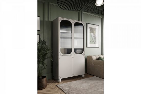 Vitrine - Eleganter Glas- SONATIA II - Schrank für Ihre Sammlerstücke. - Milaros Markt