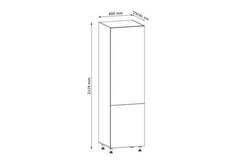 Hochschrank 60 cm - Langen - Platzsparender Schrank für maximale Organisation. - Milaros Markt