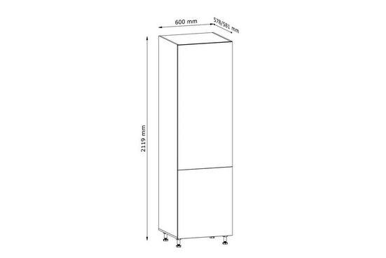 Hochschrank 60 cm - Langen - Platzsparender Schrank für maximale Organisation. - Milaros Markt