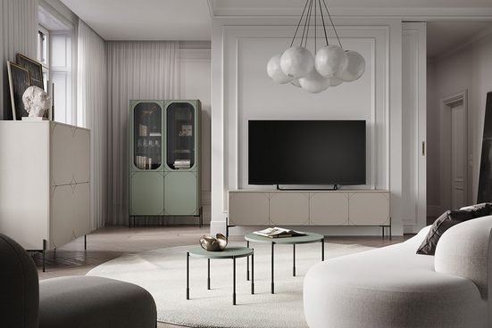 Beistelltische 64 cm, 49 cm - SONATIA - Ein moderner Hingucker, der Stil und Funktionalität vereint. - Milaros Markt