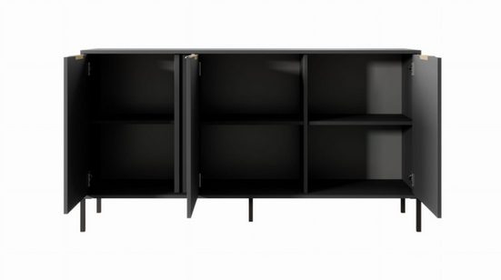 Wohnzimmer-Set - LARS - Stil und Funktionalität / WANDEINHEIT2, (Komplett-Set, 4-St) - Milaros Markt