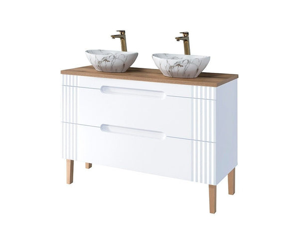 Badmöbel-Set BM198 - Fiji White F - Weiß