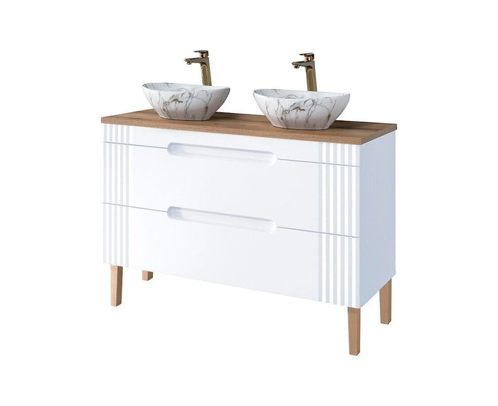 Badmöbel-Set BM198 - Fiji White F - Weiß