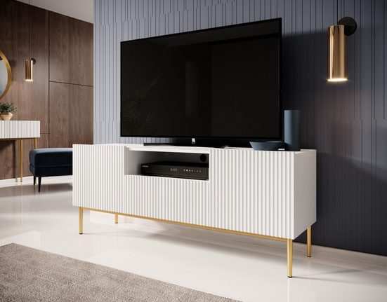 TV-Schrank 200 cm , 150 cm - NICOLE - Modernes Design mit Balance zwischen Stil und Leistung. - Milaros Markt