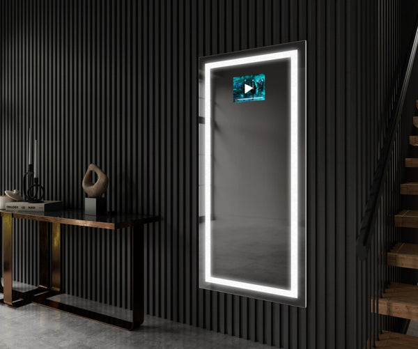 Großer Wandspiegel mit LED Beleuchtung L15.