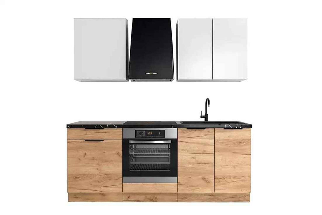 Küchenzeile - Stilvolle Kücheneinrichtung für moderne Haushalte, (Komplett Set), Hochwertig - Modern - Exklusiv. - Milaros Markt