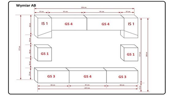 Wohnwand RTV Weiß Hochglanz Ikar S2 – Modernes Design und stimmungsvolle Beleuchtung: - Milaros Markt