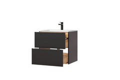 Badmöbel -Set - Capri Cosmos - Natürlicher Holzlook für ein warmes Ambiente. - Milaros Markt