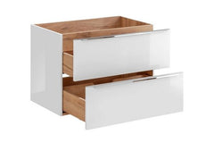 Waschbeckenschrank - Capri White - Intelligente Lösungen für stilvolle Badezimmerorganisation. - Milaros Markt