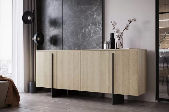 Kommode - Larena - Schnörkellose Eleganz in kompaktem Design. - Milaros Markt