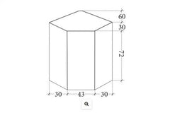 Eckhängeschrank 60 cm - sosna andersen -  Praktisches und modernes Design, passend für jede Küche. - Milaros Markt