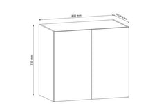 Hängeschrank G80G  - Langen -  Artisan Eiche
