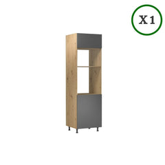 Küchenzeile - Langen K18-M400 - Artisan Eiche / Grau