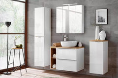 Badmöbel-Set - Capri White - Praktische und effiziente Aufbewahrung. - Milaros Markt