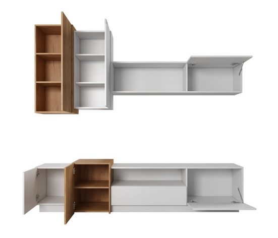 Wohnzimmer-Set - SUZI - Träumen Sie von einem perfekten Wohnzimmer mit Möbeln, (Komplett Set, 5-St., Premium - SUZI 1) - Milaros Markt