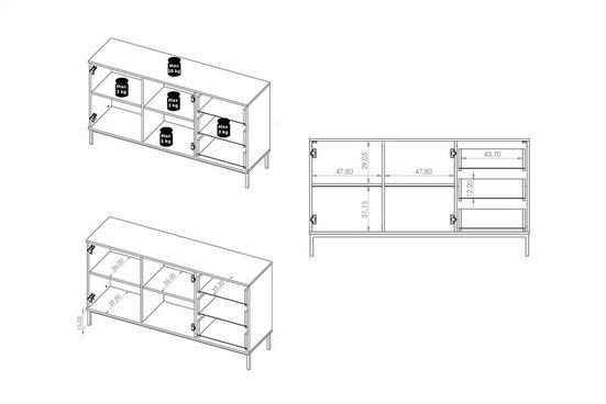 Kommode - Kalso - Moderne Aufbewahrungslösung für alle Bedürfnisse. - Milaros Markt