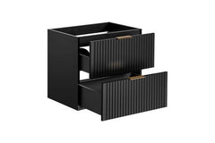 Waschbeckenunterschrank 80 cm, 60 cm - Adel Black - Hervorragende Fertigungsqualität. - Milaros Markt