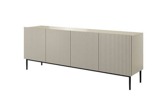 Kommode 200 cm - NICOLE - Modernes Design mit Gold Beinen. - Milaros Markt