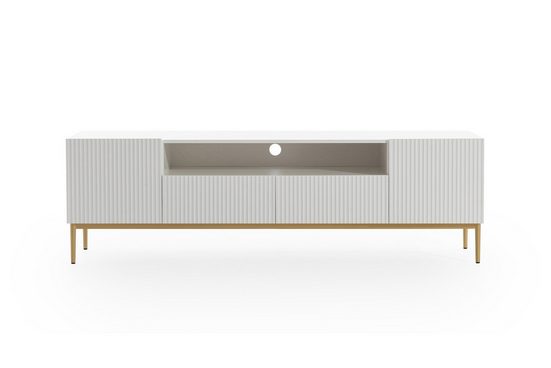 TV-Schrank 200 cm , 150 cm - NICOLE - Modernes Design mit Balance zwischen Stil und Leistung. - Milaros Markt
