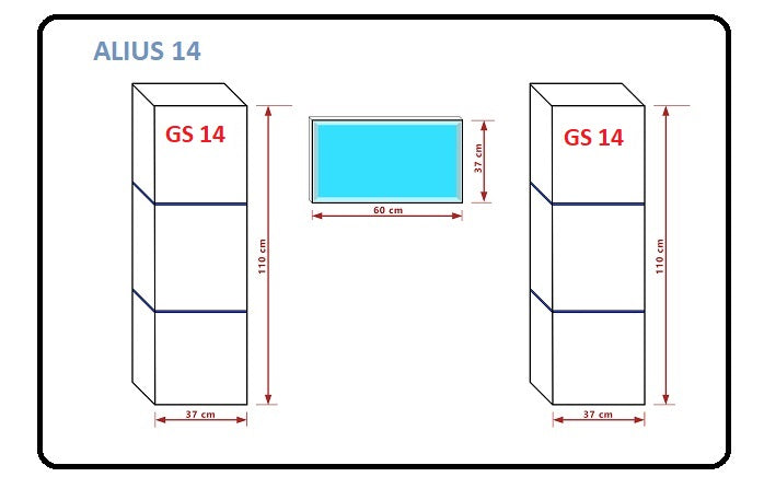 Badezimmermöbel Hochglanz LUMIA 14 - Milaros Markt