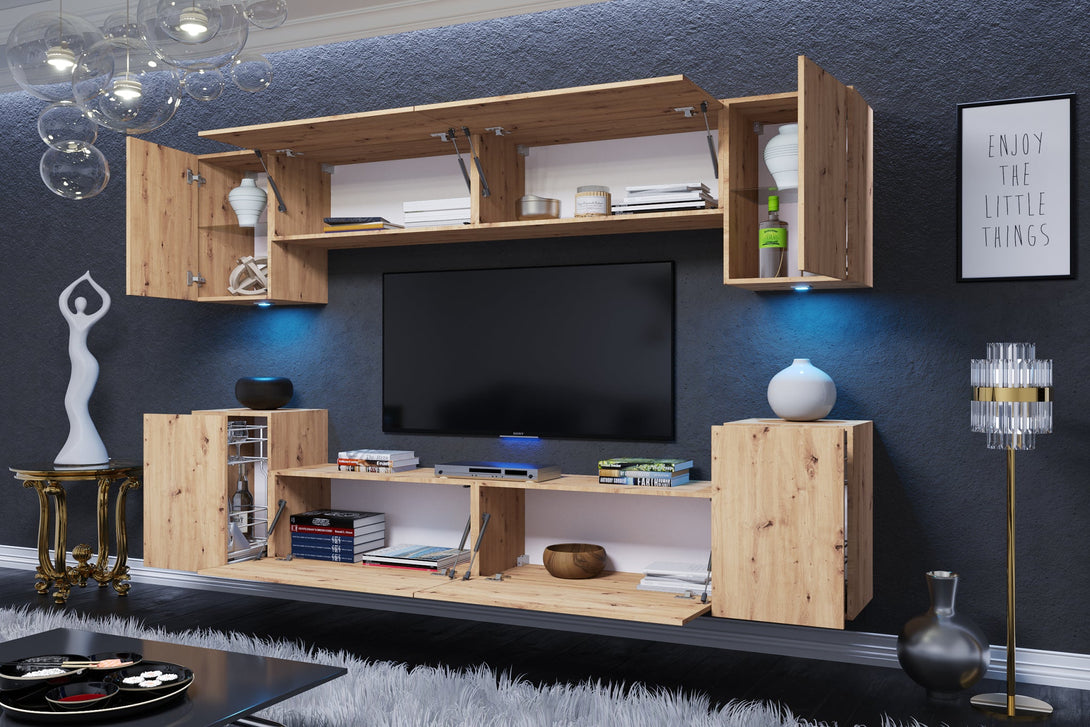 Wohnwand - Premium-Living 2024: Trends in Wohnraumdesign. - Milaros Markt