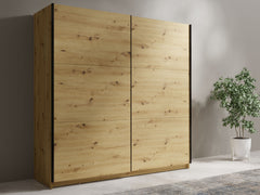Kleiderschrank ARSALA 11 – mit/ohne Spiegel, Regalen & Kleiderstange (200,6×207×55,3 cm)