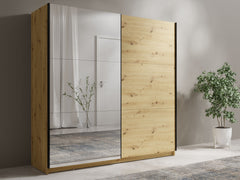 Kleiderschrank ARSALA 11 – mit/ohne Spiegel, Regalen & Kleiderstange (200,6×207×55,3 cm)