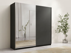 Kleiderschrank ARSALA 11 – mit/ohne Spiegel, Regalen & Kleiderstange (200,6×207×55,3 cm)