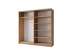 Kleiderschrank ARSALA 11 – mit/ohne Spiegel, Regalen & Kleiderstange (200,6×207×55,3 cm)
