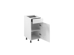 Unterschrank D40S1 R/L - Aspen - Weiß /Hochglanz