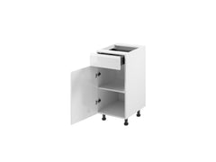 Unterschrank D40S1  R/L - Aspen - Grau/Hochglanz