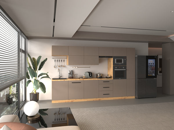 Küchenzeile - Langen KL1-M340 - Beige/Matt