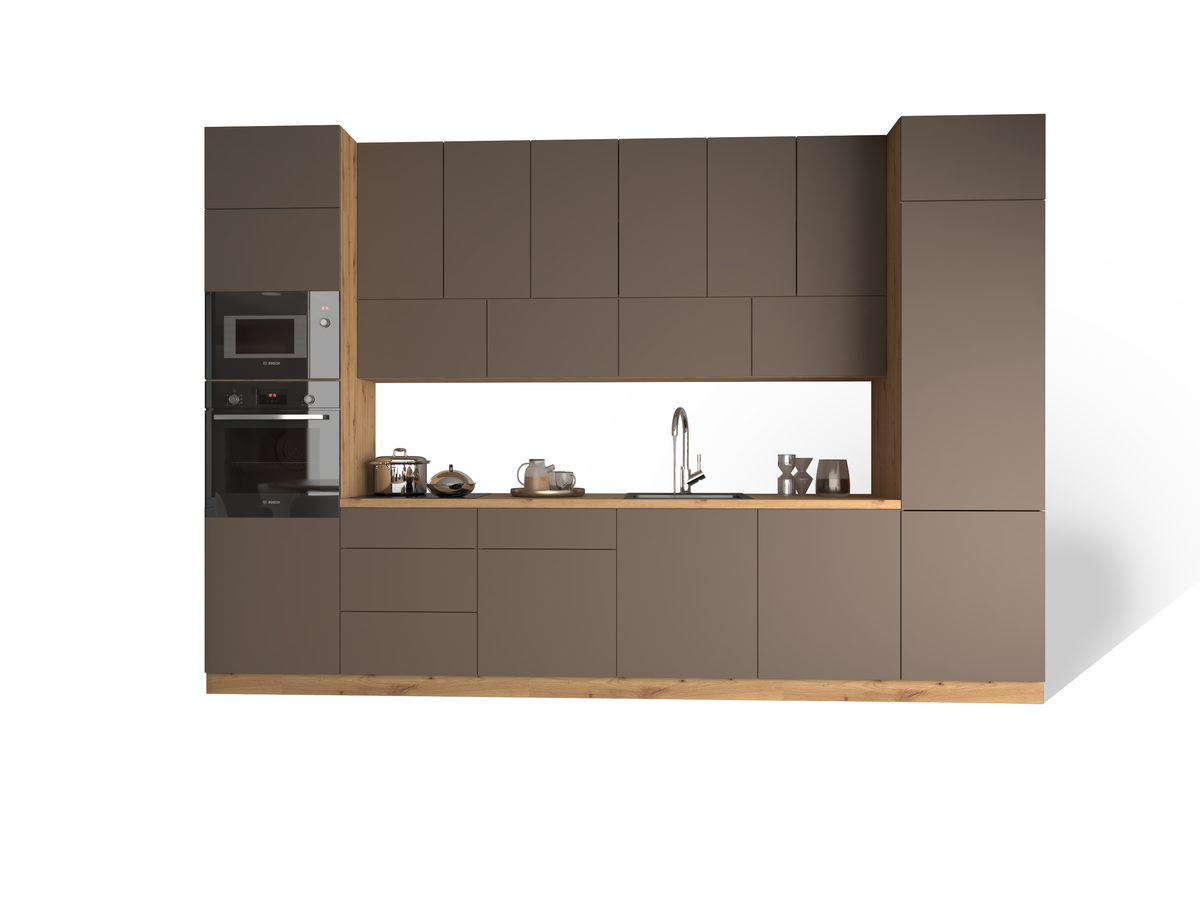 Küchenzeile - Langen KL3-M360 - Beige / Matt