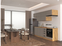 Küchenzeile - Langen KL2-M240 - Beige / Matt